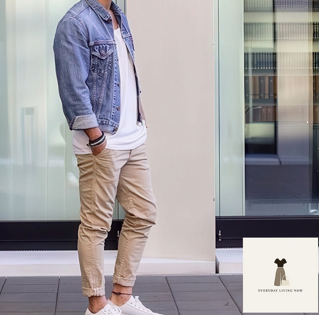 30 Beige Pants Outfit You Need to Try Next 8 The Denim Jacket Layer