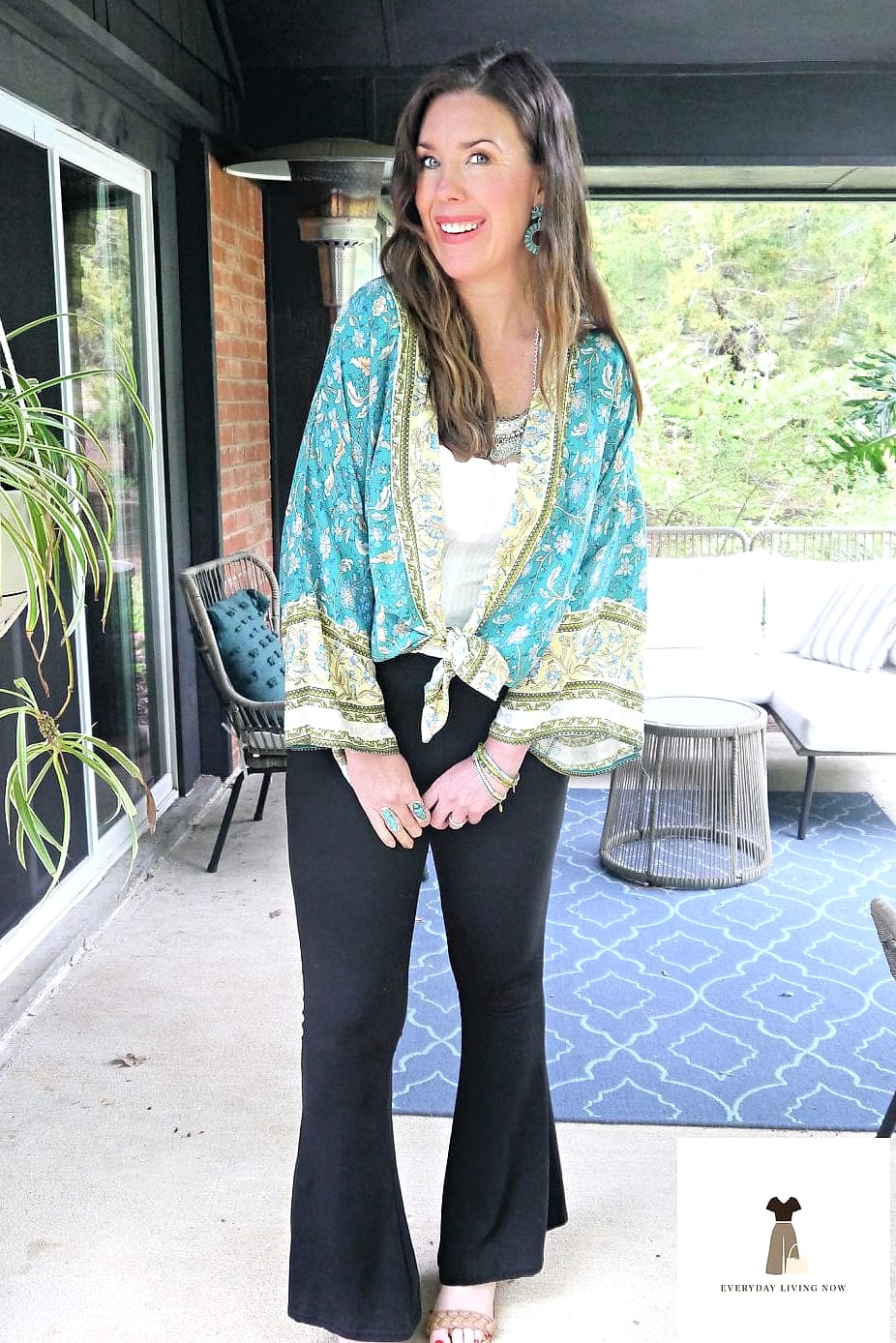 Denim and Kimono Combo