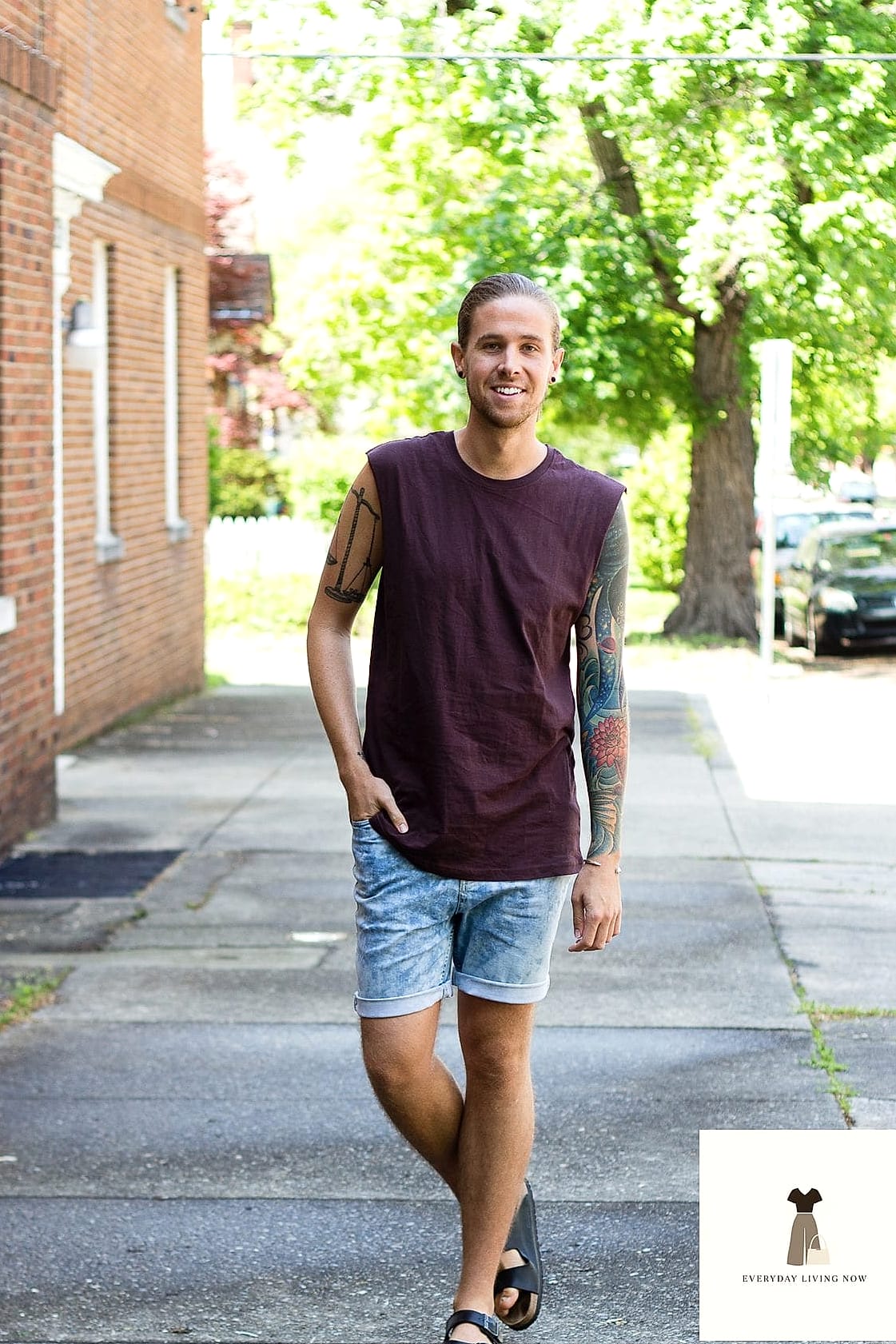 Denim Shorts and a Graphic Tee