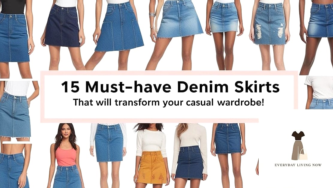 The Denim Skirt and Turtleneck Layer