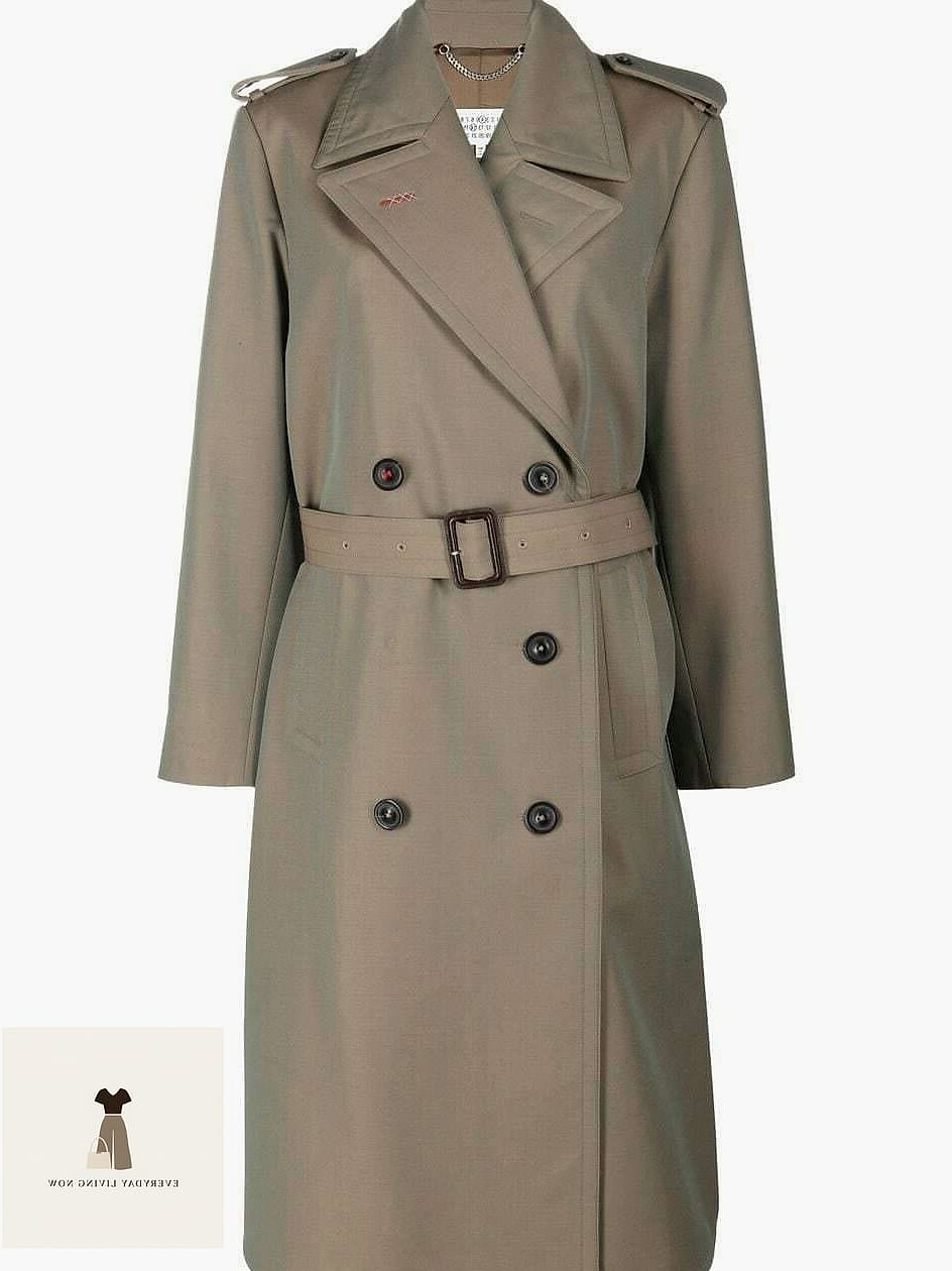 Double-Breasted Trench With Tailored Trousers