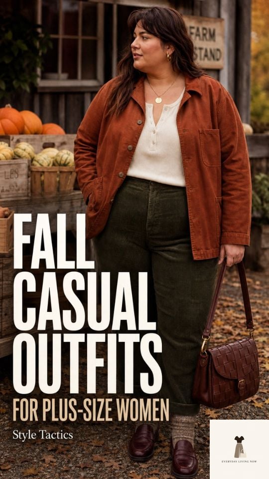 Fall Casual Outfits for Plus-Size Women That Feel Easy