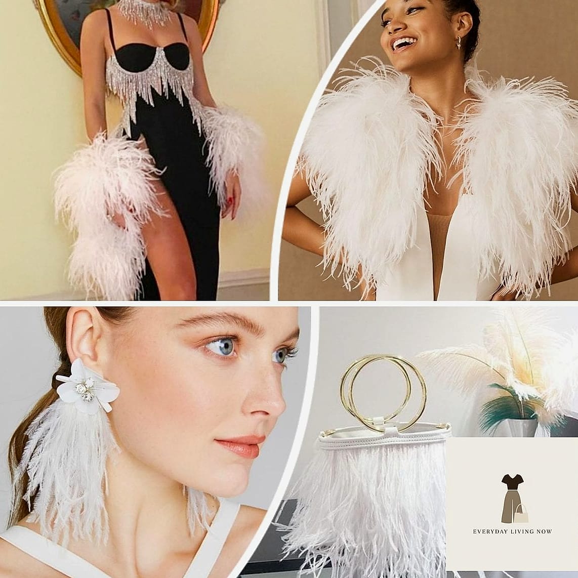 21 New Year Outfit That Every Stylist Needs to See 21 Feather-Trim Details for Extra Drama