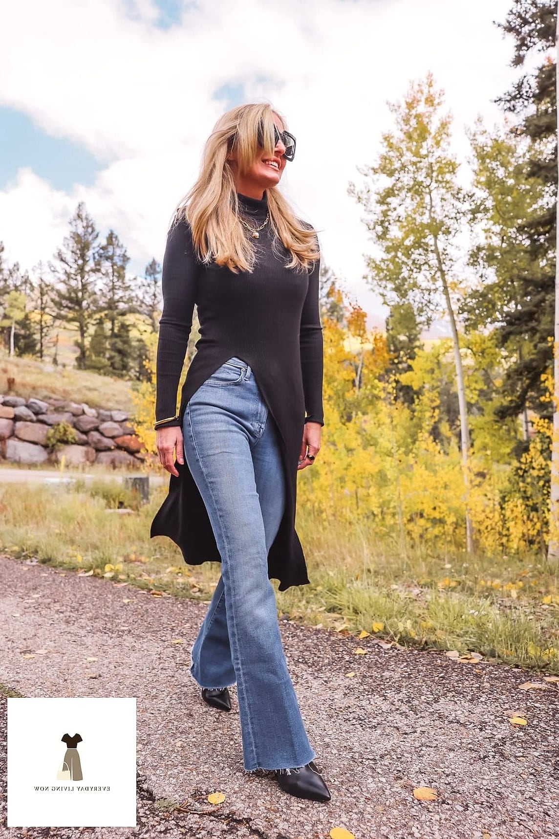 Flare Jeans with a Corset Top