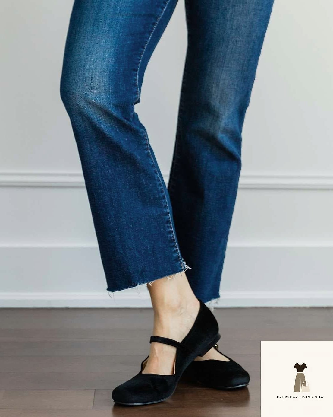 Flats with Flare Jeans for a Retro-Inspired Look