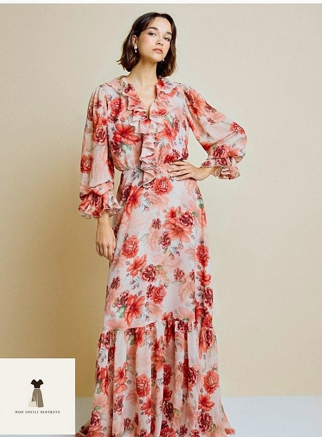 Floral Maxi Dress for Outdoor Celebrations