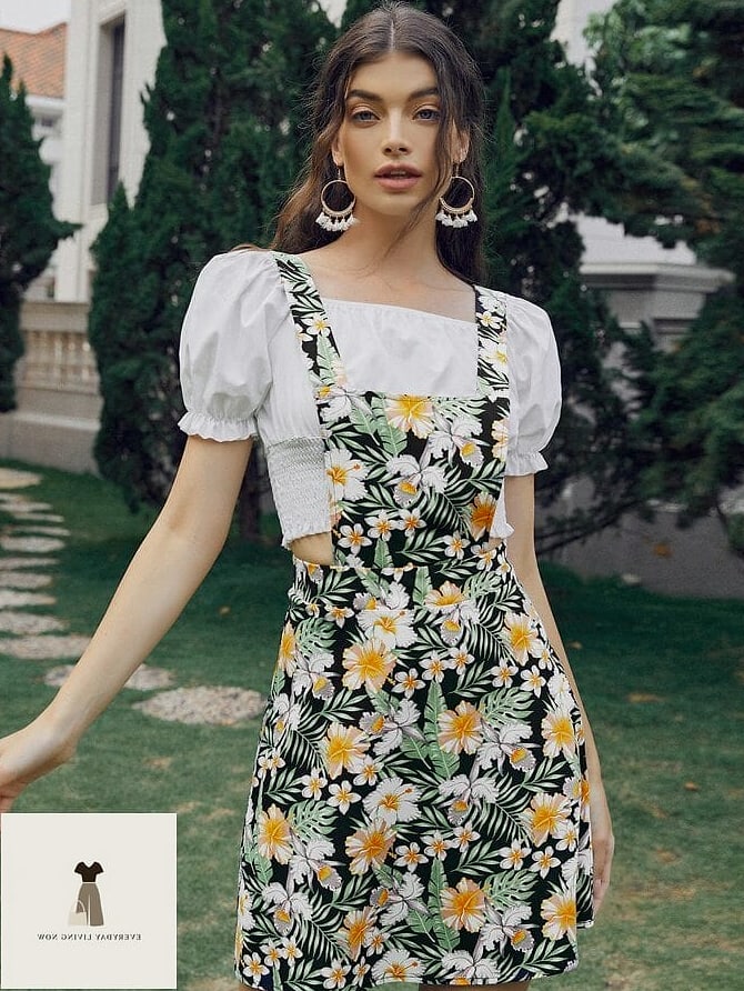 Floral Overalls for a Feminine Twist