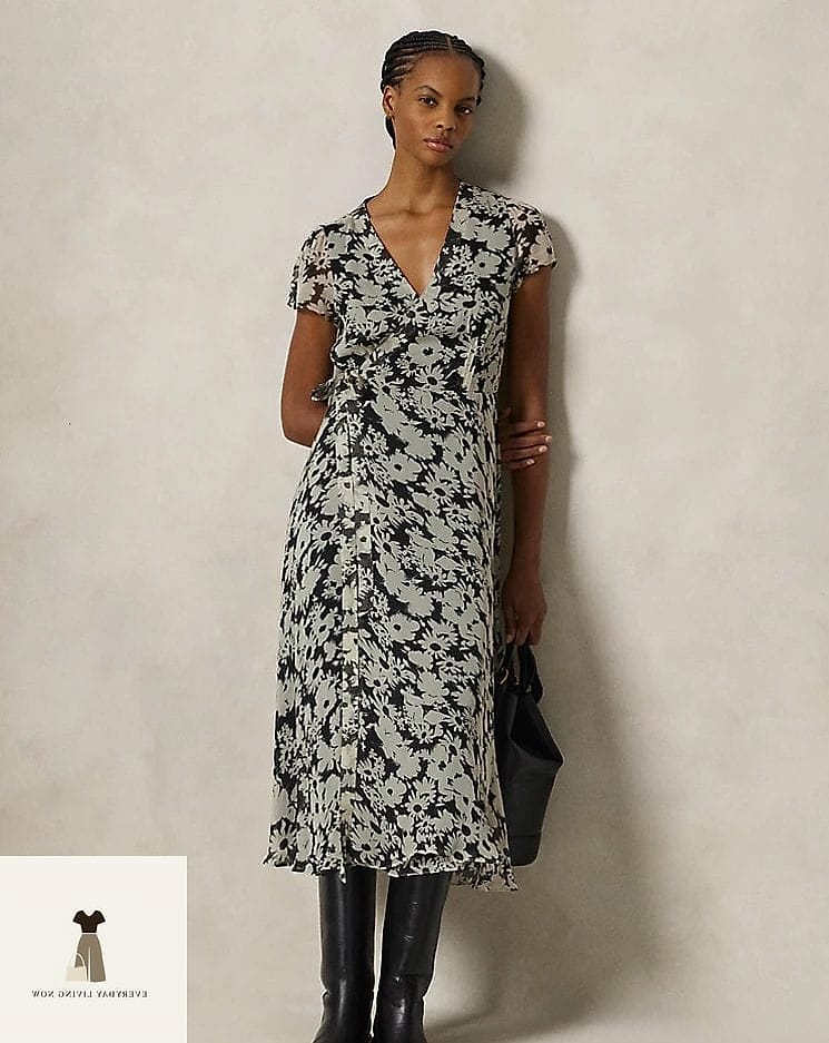 Floral Wrap Dress for Daytime Events