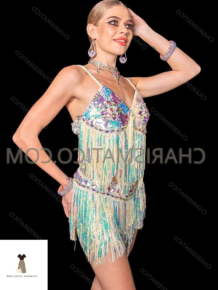 29 Rave Outfit That Are Trending Right Now 3 Fringe Bra Top with Cargo Pants