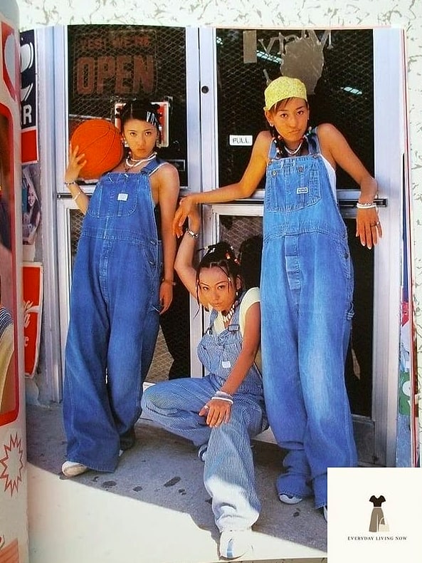Full Denim Overalls Over a Bodysuit