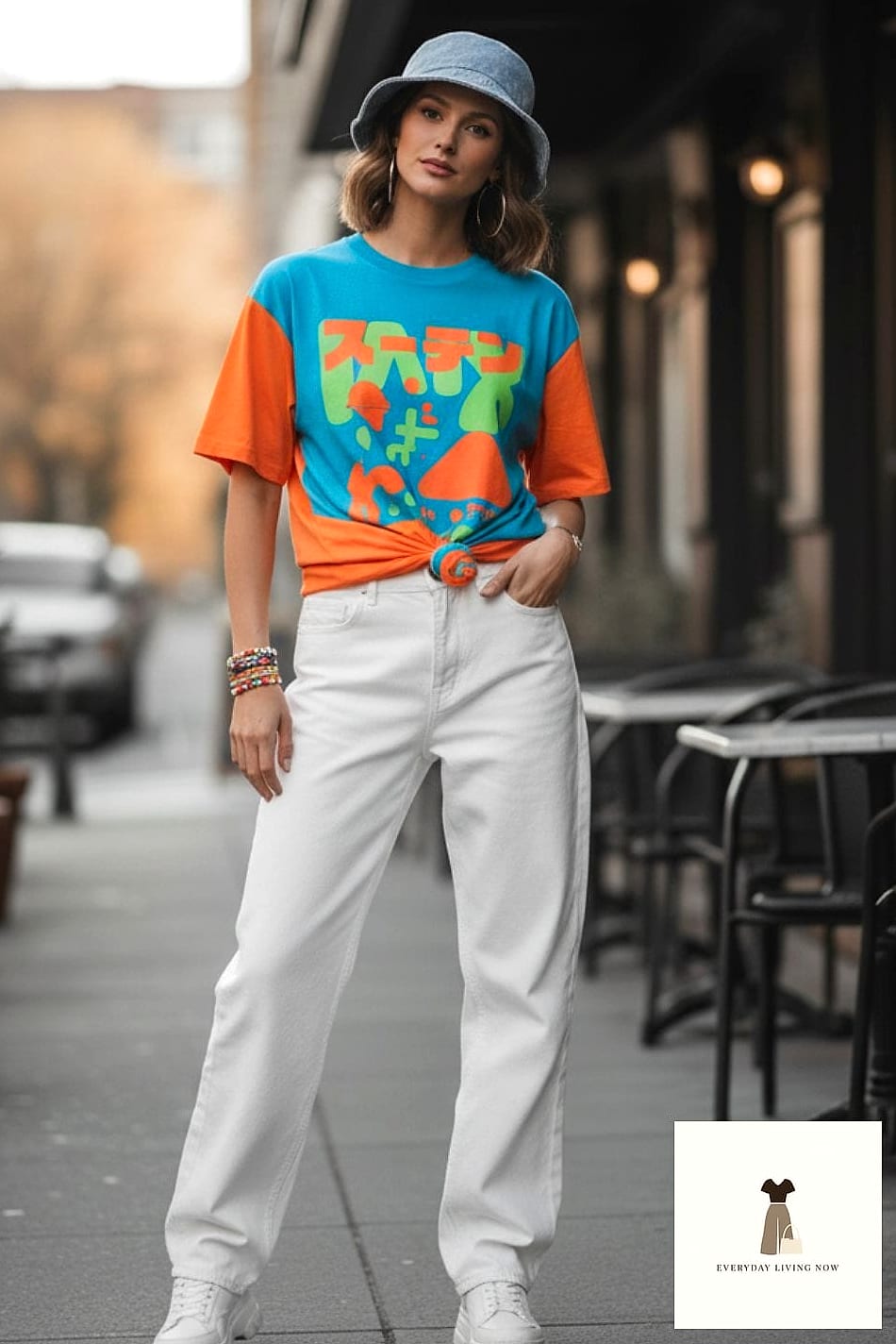 Graphic Tee and Statement Sneakers