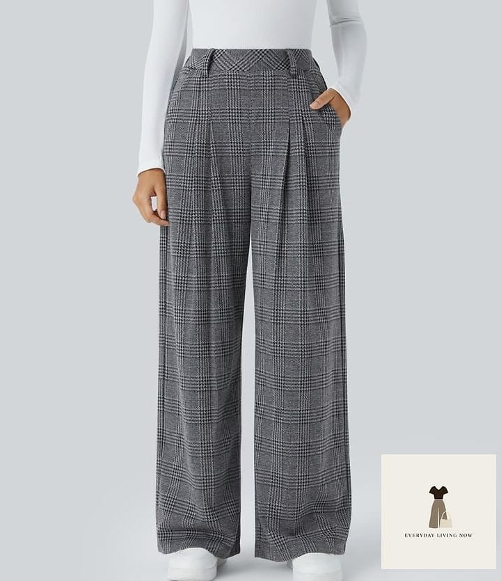 21 Grey Pants Outfit That Are Absolutely Stunning 13 Grey Trousers with a Plaid Blazer