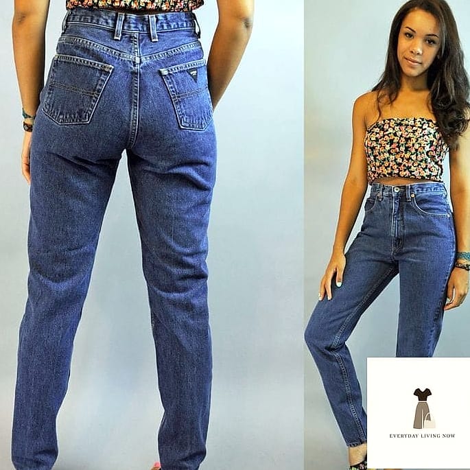 High-Waisted Mom Jeans and a Graphic Tee