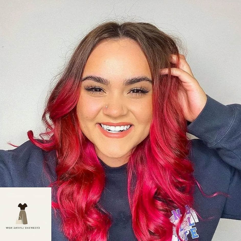 Hot Pink Accessories with an All-Brown Base