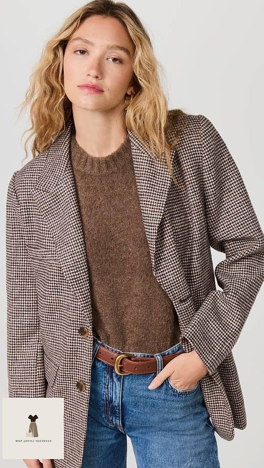 Houndstooth Blazer Statement