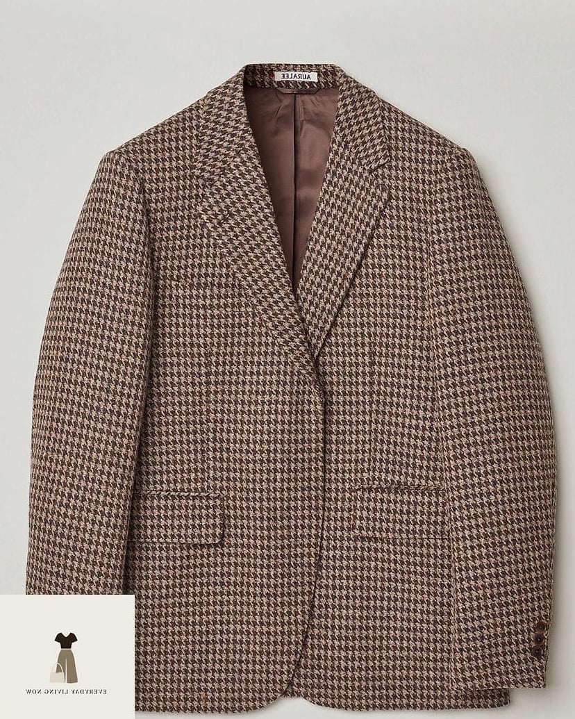 Houndstooth Brown Blazer Set