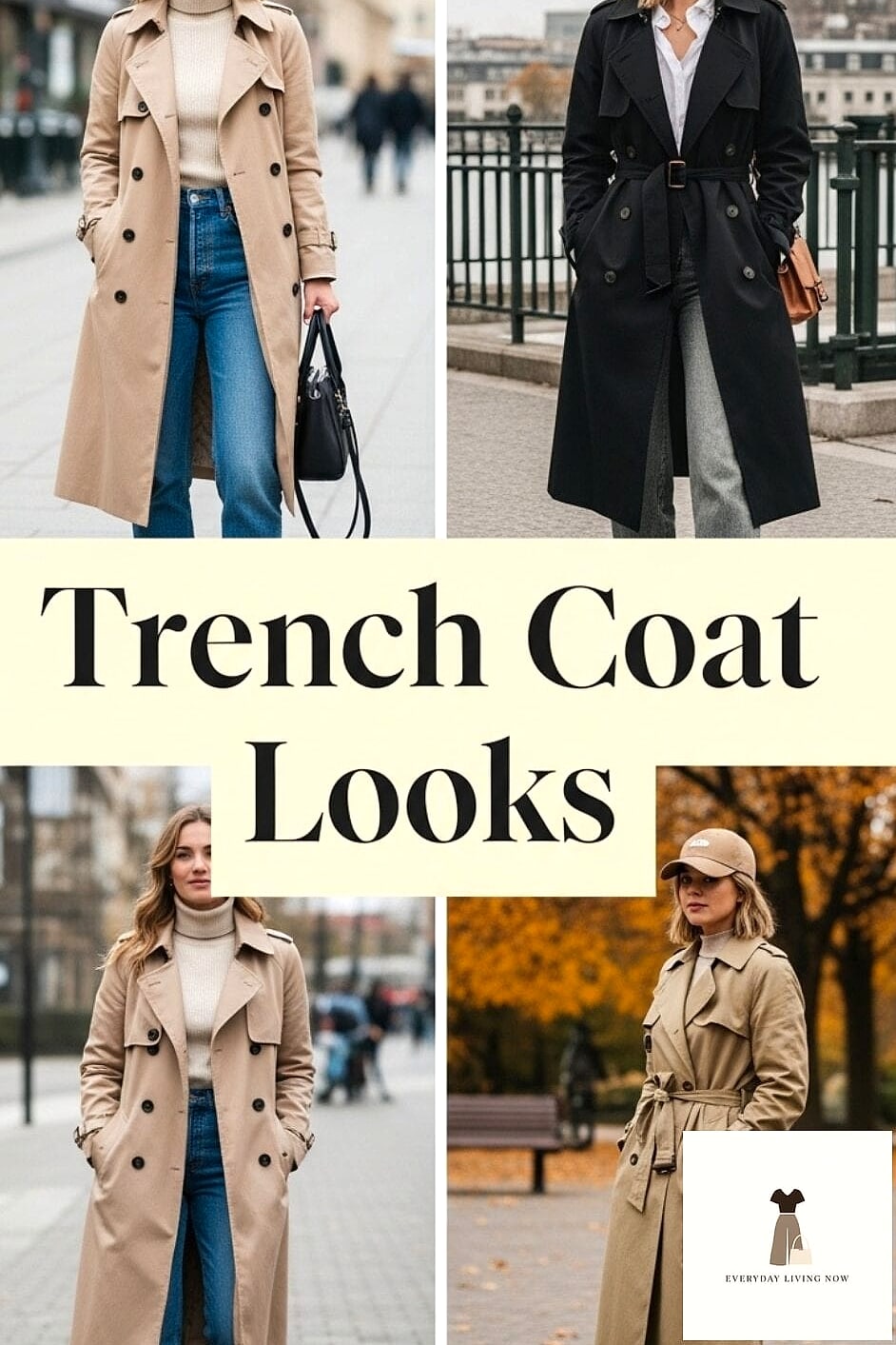 Houndstooth Trench for Office Polish