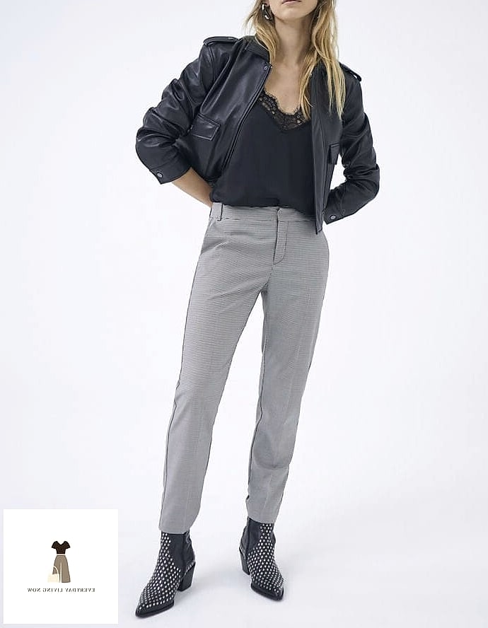 Houndstooth Trousers for Office-Ready Edge