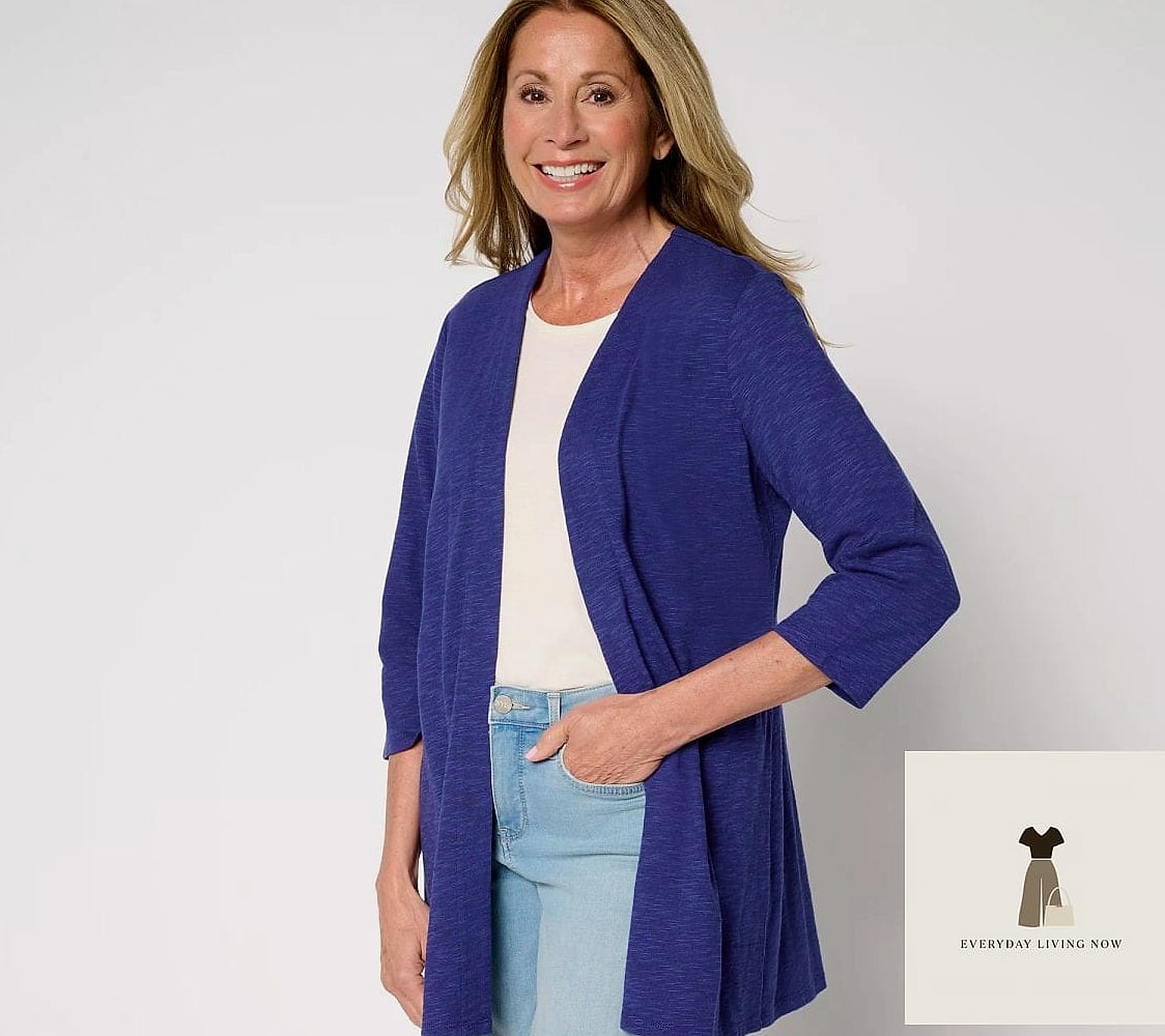 26 Jersey Outfit That Are Trending Right Now 16 Jersey Cardigan Over a Slip Dress
