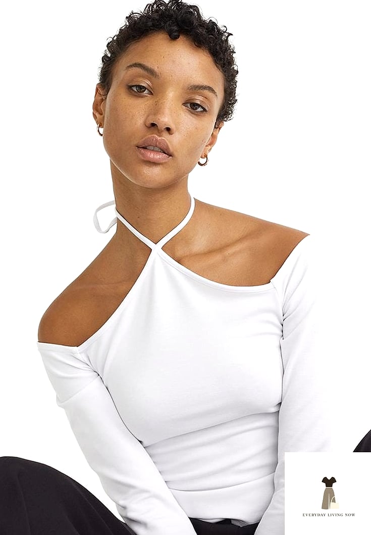 26 Jersey Outfit That Are Trending Right Now 17 The Jersey Off-Shoulder Top with Mini Skirt