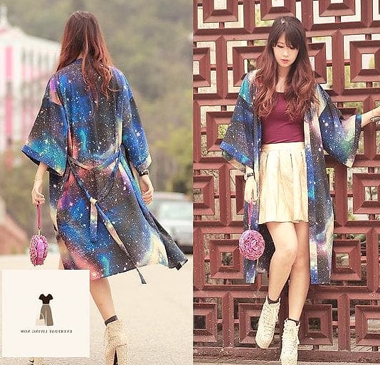 Kimono with Mini Skirt