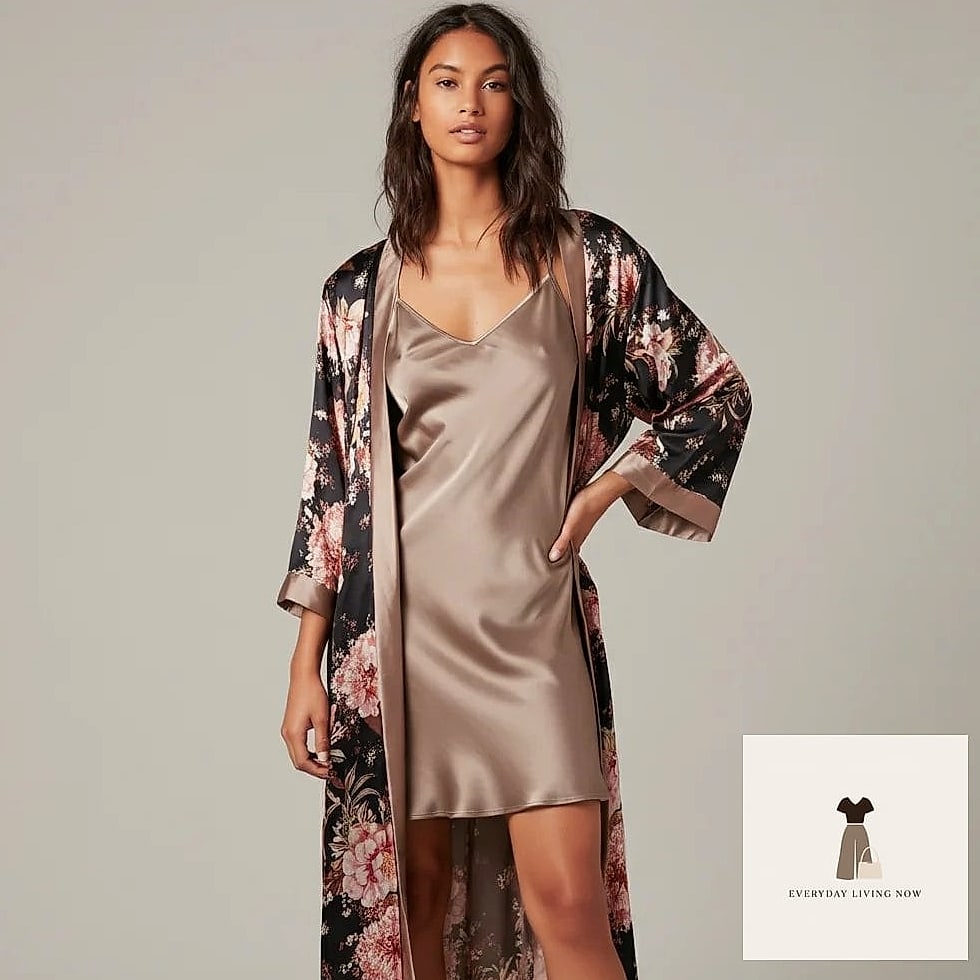 Kimono Over a Slip Dress