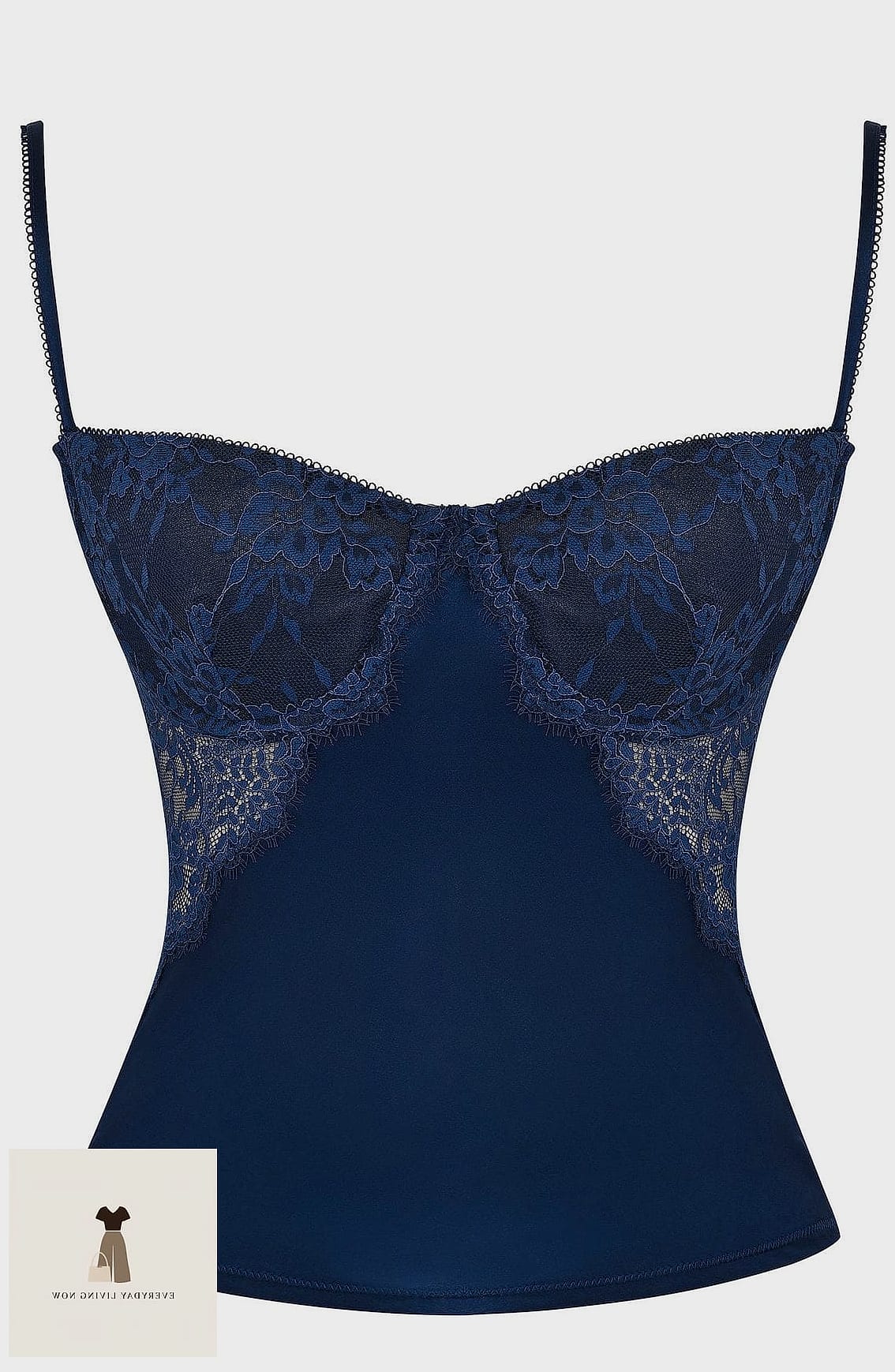21 Lingerie Outfit That Are Trending Right Now 6 Lace Camisole Tucked Into a Midi Skirt