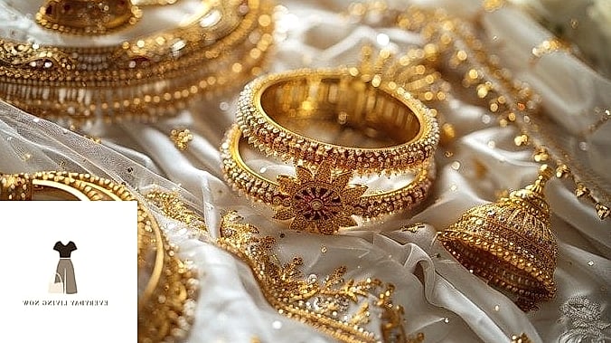 Layered Gold Jewelry with a Simple Slip
