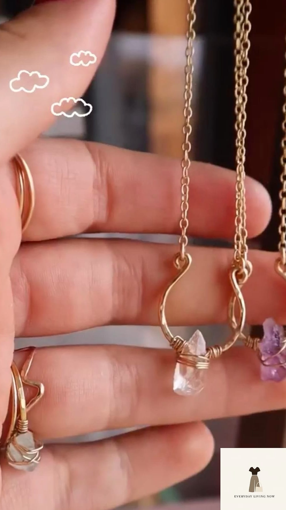 The Layered Necklace and Basic Tee Combo