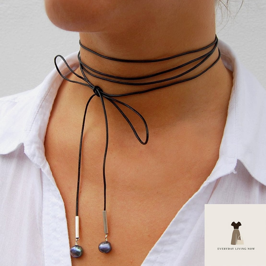 Layered Necklaces and a Simple Black Dress