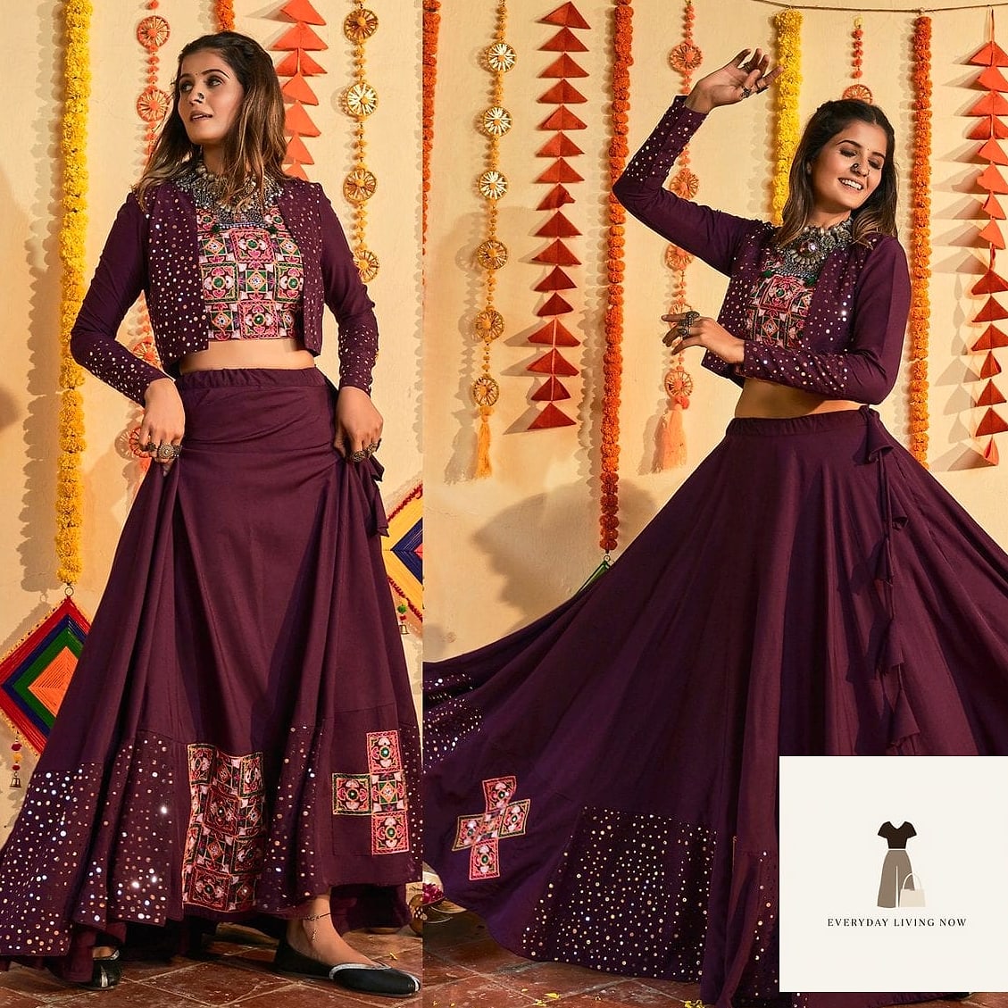 Layered Skirt Lehenga