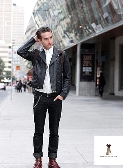 The Leather Jacket and Mini Skirt Combo