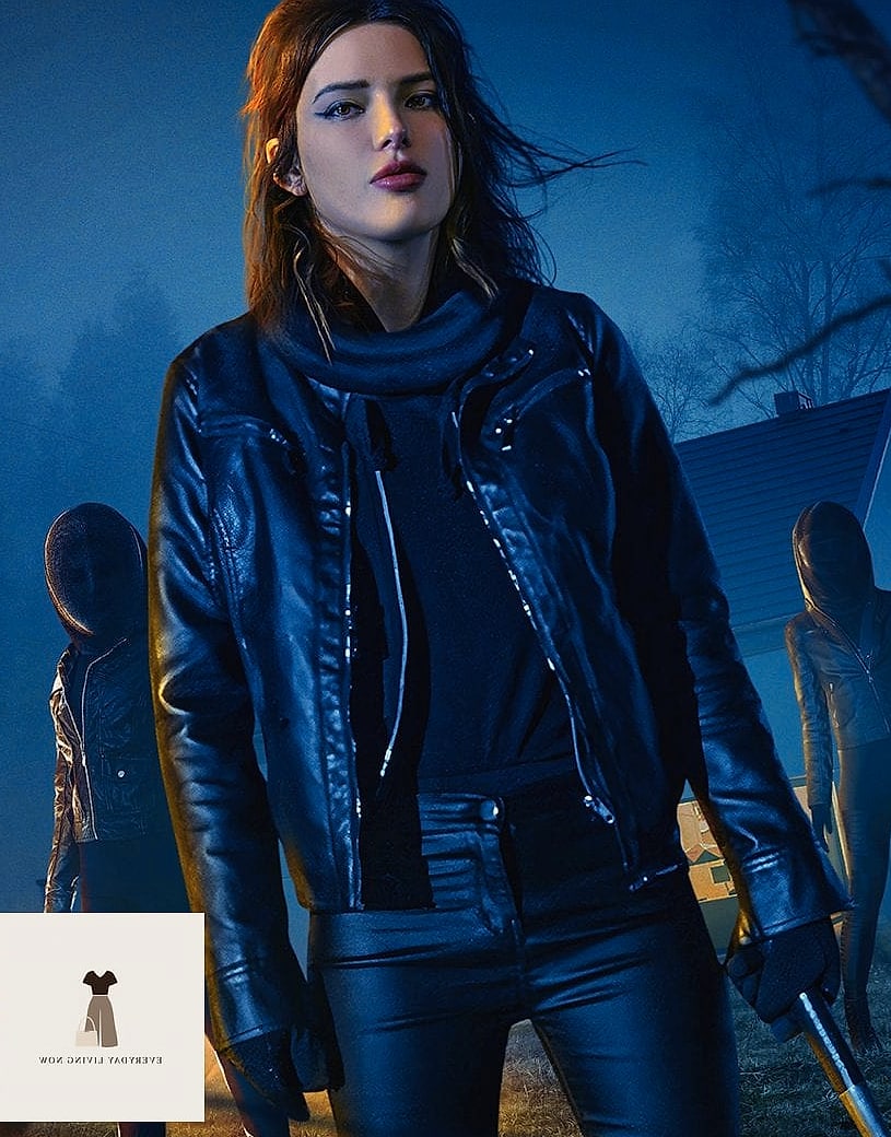 25 Masquerade Outfit Ideas You Need to Try Next 22 Leather Jacket Over a Formal Dress