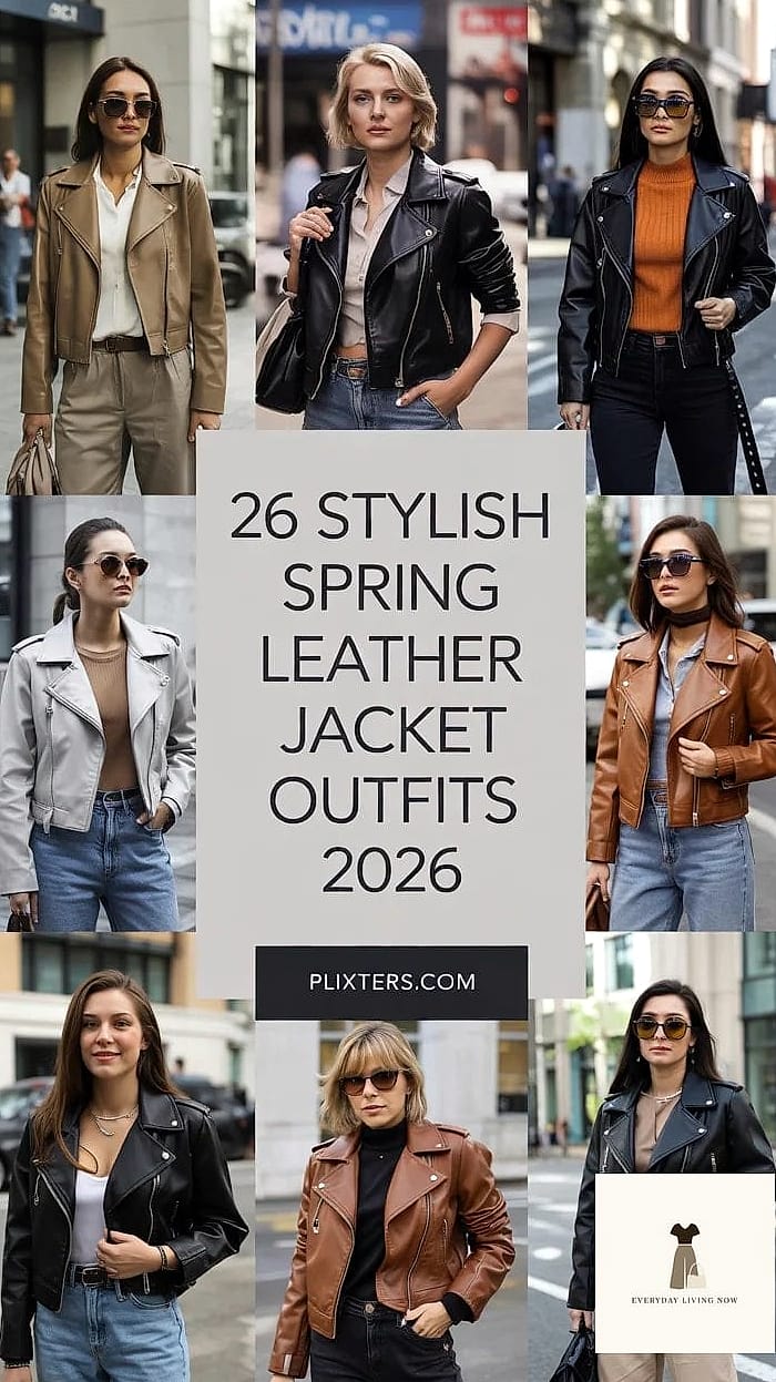 22 Outfit Casual That Every Stylist Needs to See 21 Leather Jacket and Straight-Leg Jeans, the Classic