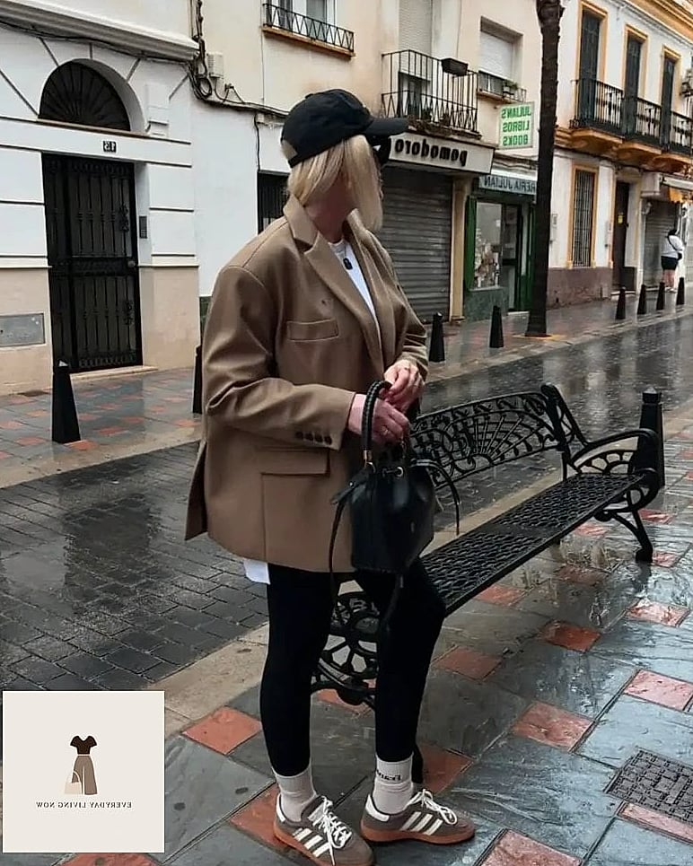 Leather Leggings and a Chunky Knit