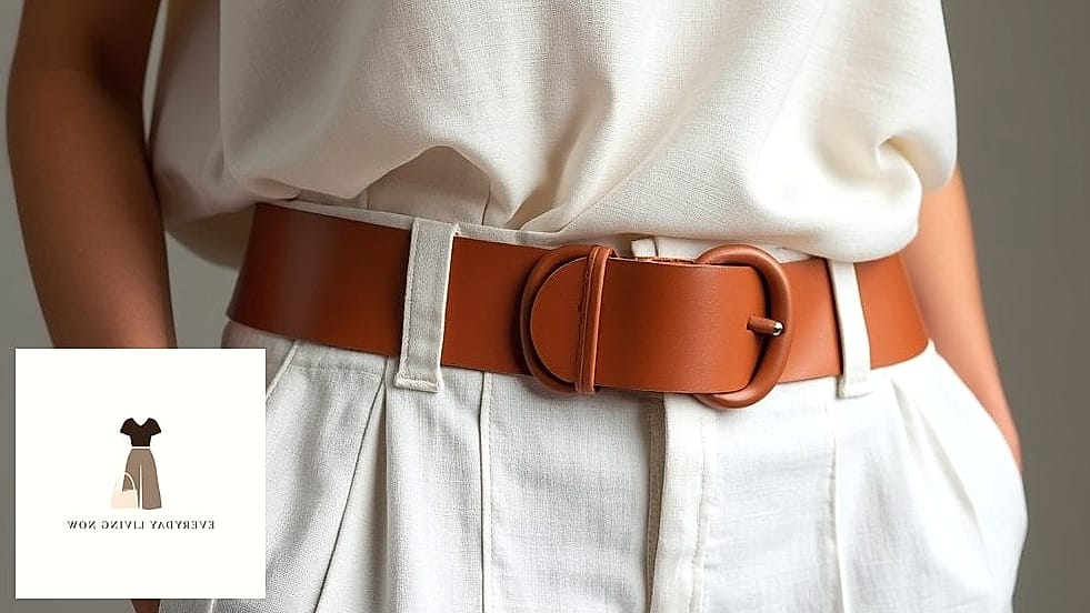 Linen Pants with a Statement Belt