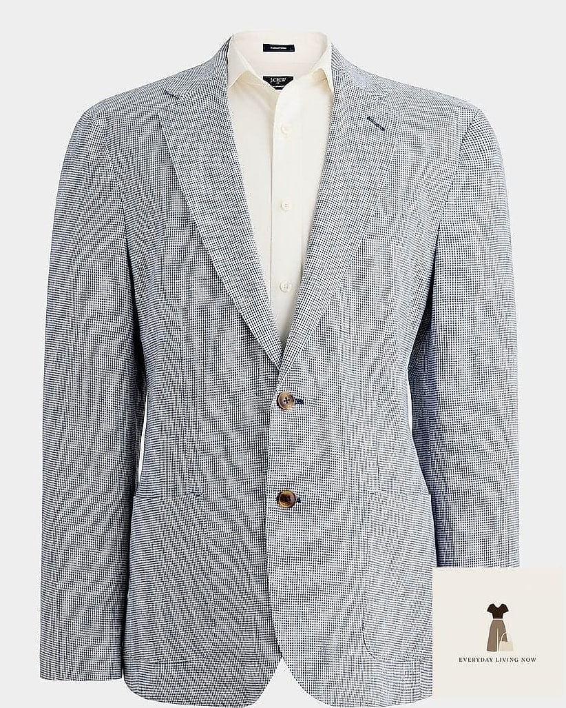 Linen Pants and a Houndstooth Blazer