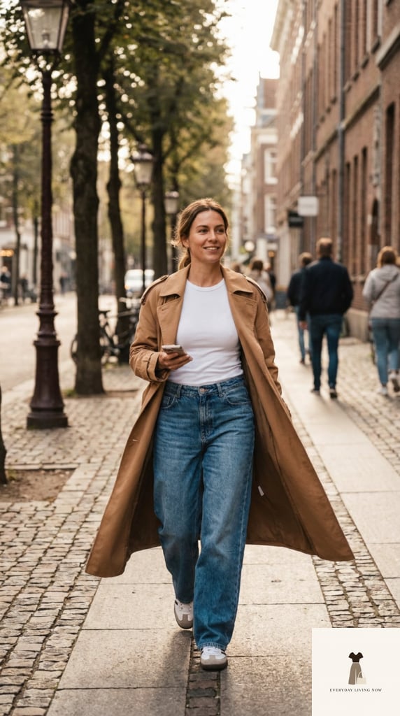 Longline Trench Coat Look