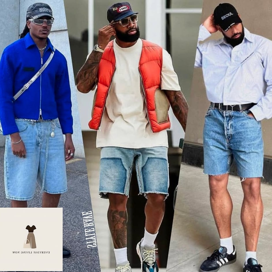 24 Jean Shorts Outfit That Will Make You Book Your Appointment Immediately 20 The Menswear-Inspired Blazer and Shorts Pairing