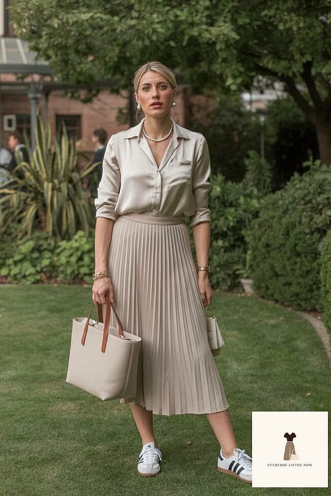 30 Samba Outfit That Will Make You Book Your Appointment Immediately 6 Midi Skirt and Chunky Knit