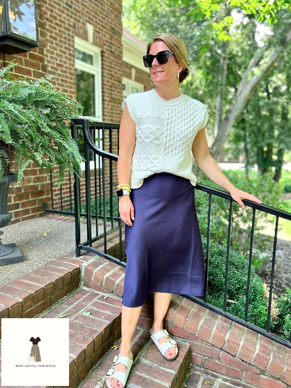 Midi Skirt and a Ribbed Tank