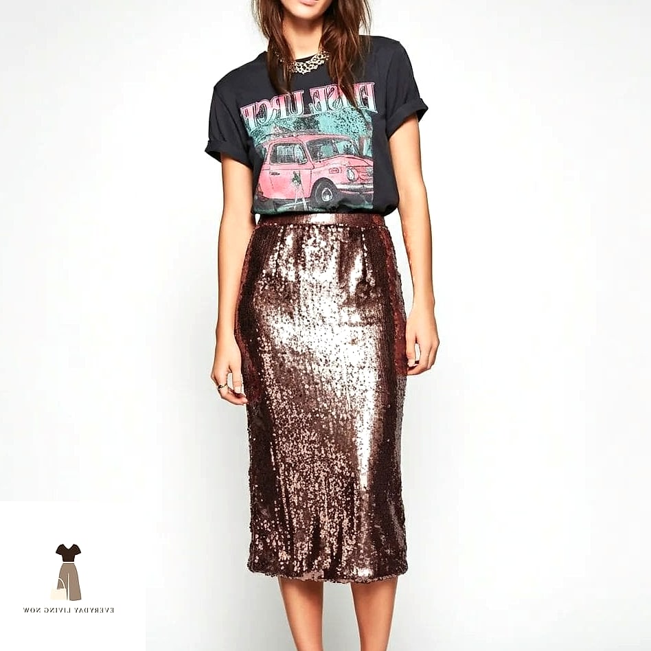 The Midi Skirt and Blouse Combo
