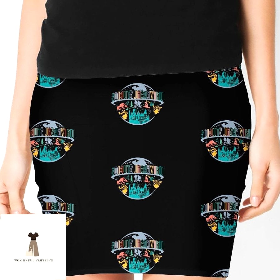Mini Skirt and Graphic Tank Combo