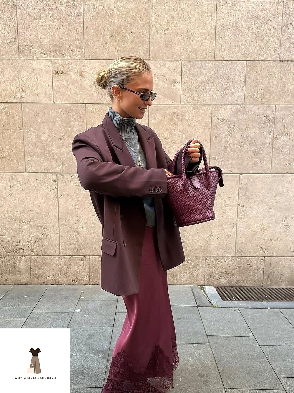 The Monochrome Burgundy Moment