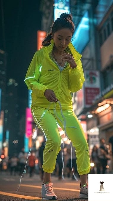 23 Outfit Jogging Every Woman Needs to See 6 Neon Accents for a Pop of Color