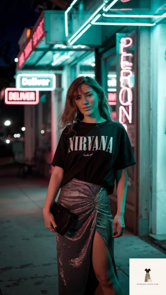 New Years Eve Outfits: Neon Nights