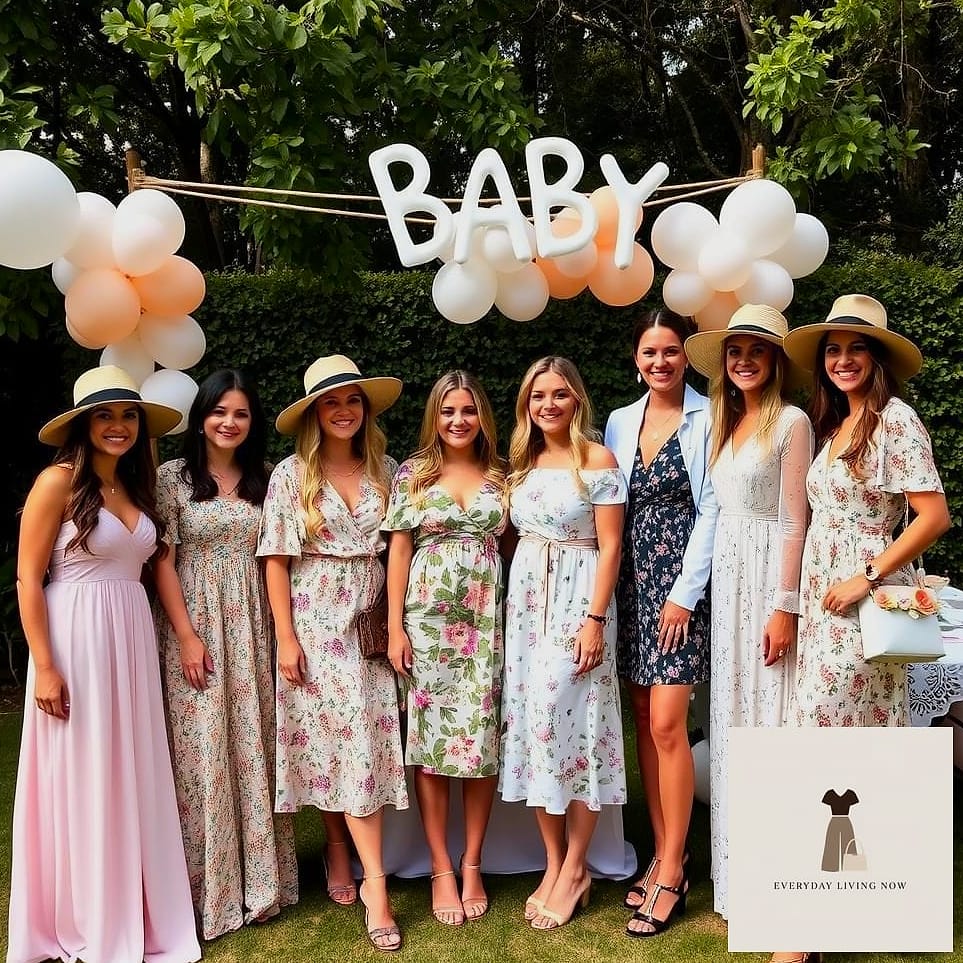 27 Baby Shower Outfit For Guest Worth Pinning Immediately 10 Off-the-Shoulder Sundress