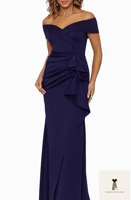 Off-Shoulder Formal Gown