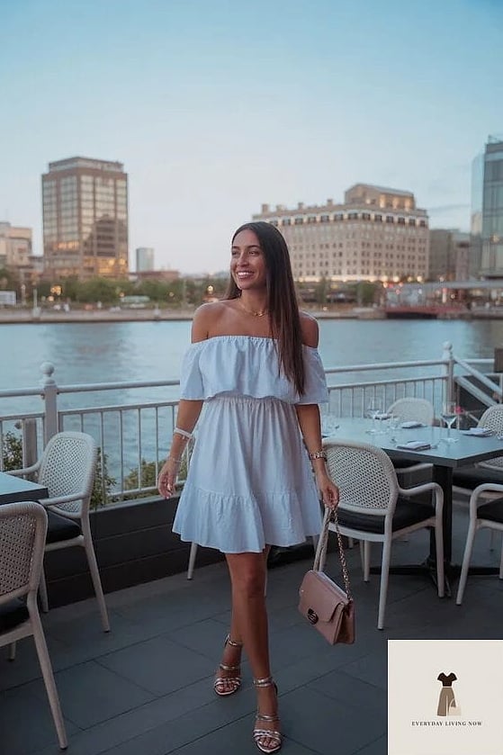 24 Birthday Dinner Outfit Worth Pinning Immediately 23 Off-the-Shoulder Top and Trousers