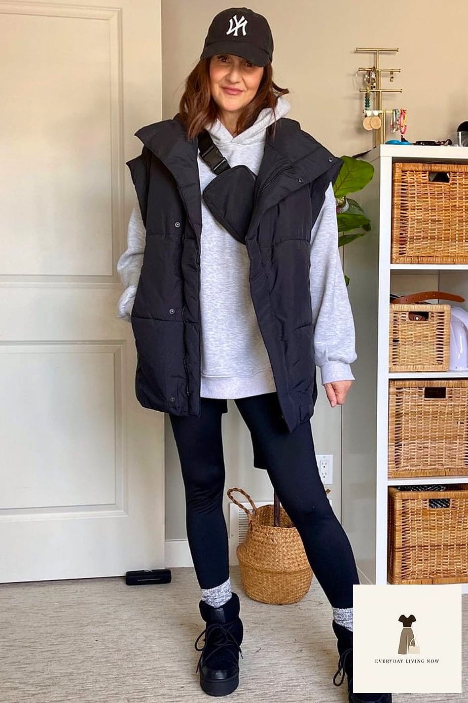 Overalls with a Puffer Vest